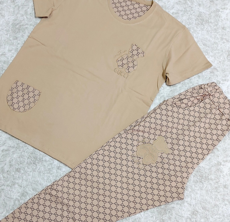 ست تیشرت و شلوار گوچی خرسی